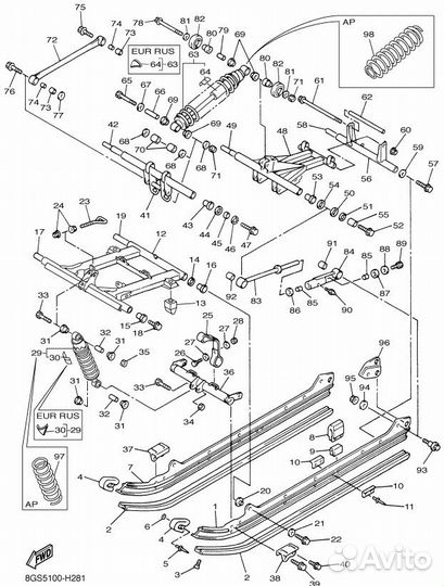 Пружина аммортизатора VK 10 professional.Оригинал