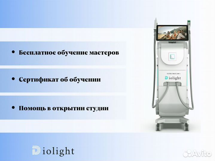 Диодный лазер DioLight 2400w, новый, гарантия