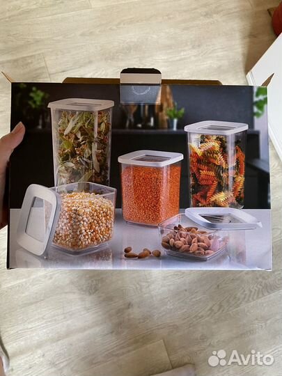 Набор из 5 контейнеров для круп