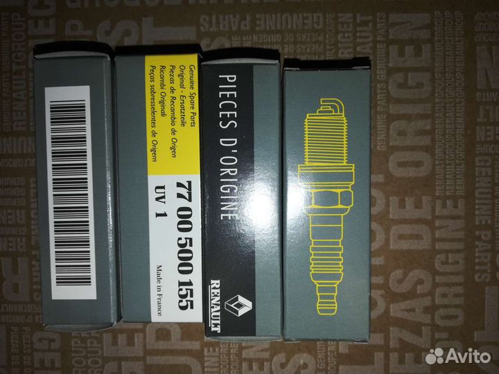 Свечи зажигания комплект 7700500155