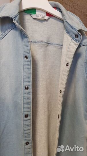 Джинсовая рубашка 122-128