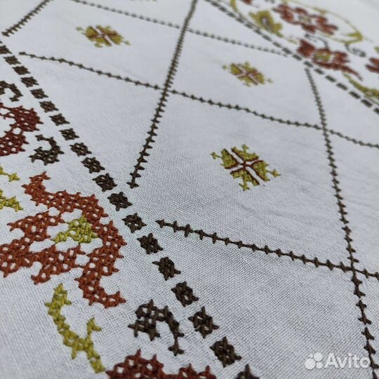 Скатерть лен с вышивкой