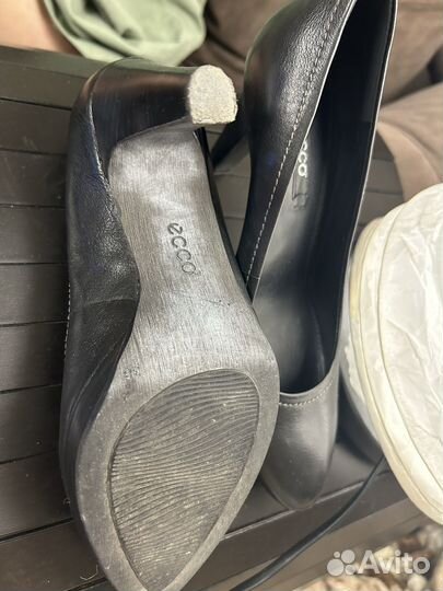 Туфли ecco 37 черные