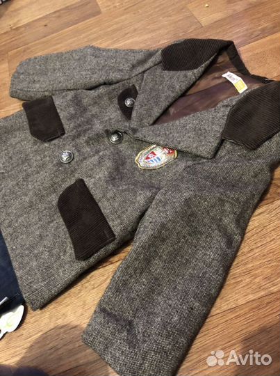 Костюм детский новый пиджак и брюки 80см