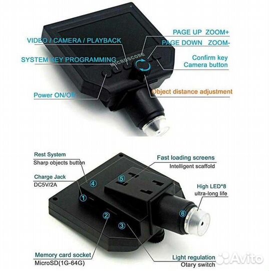 Микроскоп электронный с дисплеем G600 600X