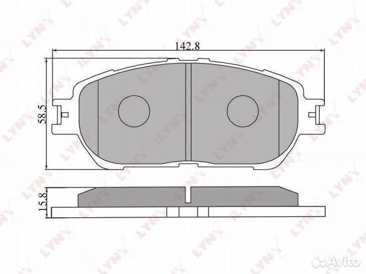 Колодки тормозные перед toyota Camry(V30) /Previa