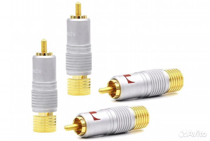 Коннекторы 4 шт Nakamichi RCA Plug Audio Cable