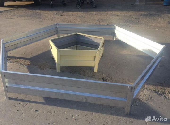 Грядка оцинкованная 1м х 6м х 32см