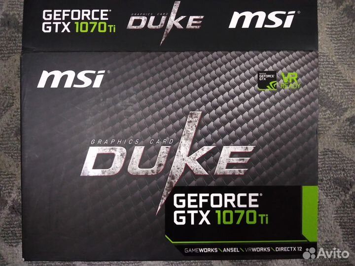 Видеокарта gtx 1070 ti 8 гб