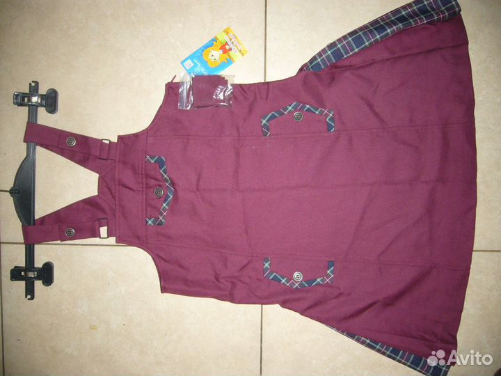 Сарафаны школьные р.122-140, платье новогоднее