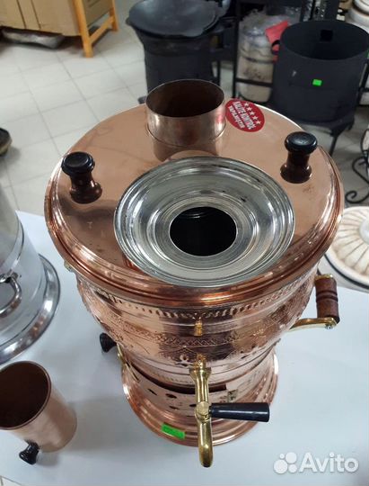 Самовар Турецкий на углях медный