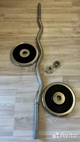 Штанга гриф с блинами