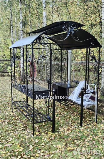 Мангал с крышей