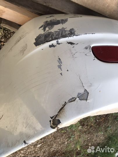 Задний бампер на priora