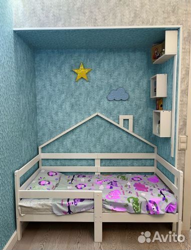 Кроватка Терем Инк берёза с бортиком от 2х лет