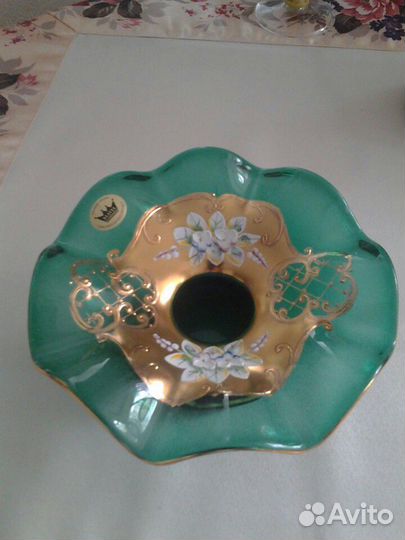 Ваза-конфетница из Богемского стекла, европа