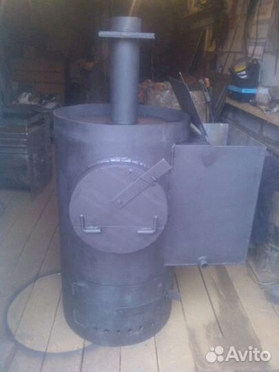 Печь для бани из 530 трубы