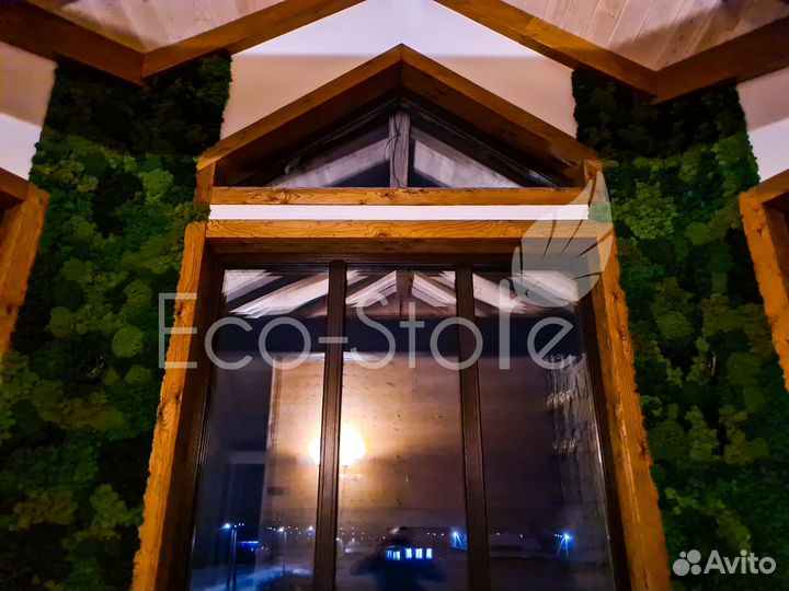 Панели из мха в дом