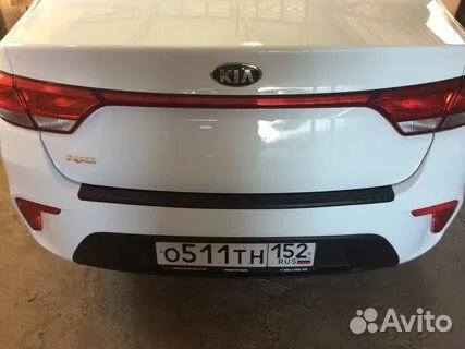 Накладка на задний бампер (Reno.RIo.Solaris.Polo)