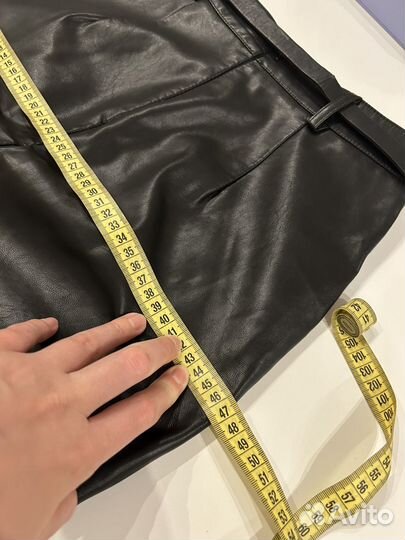 Юбка экокожа 44