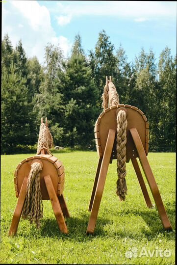 Детская зона. Декор для улицы. Деревянная Лошадка