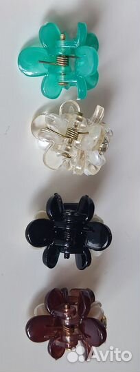 Мини крабик для волос цветок