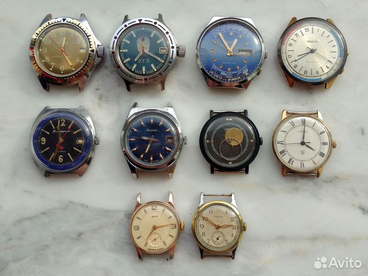 Часы наручные СССР обслуженные на ходу