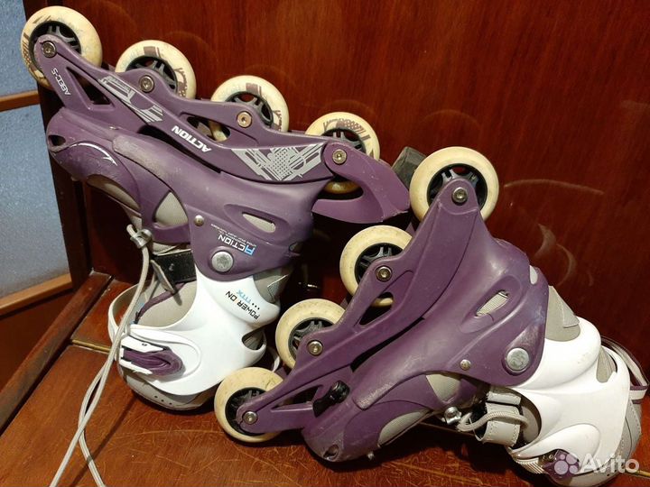 Ролики раздвижные, р. 34- 37