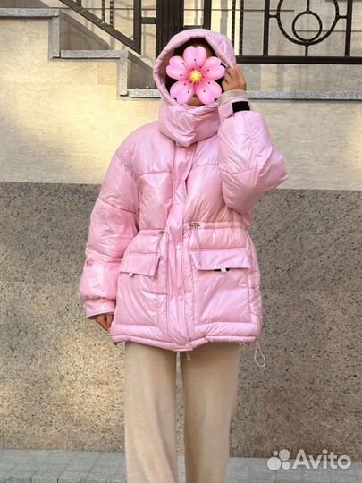 Куртка глянцевая женская