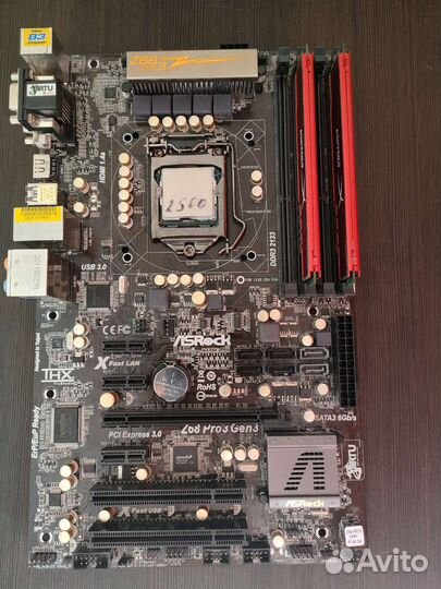 Комплект материнская плата z68 1155