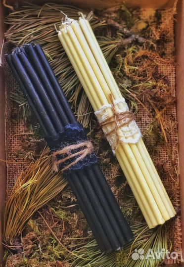 Восковые свечи с нотками толики