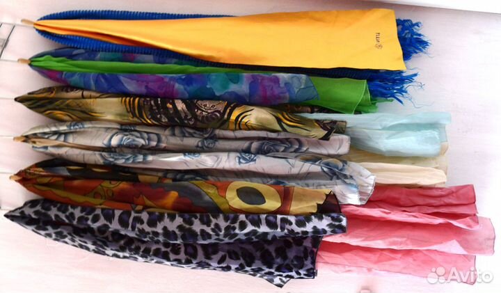 Шарфики разноцветные лёгкие