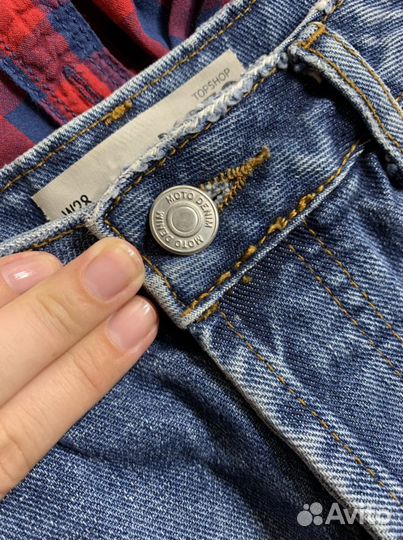 Шорты Moto Topshop размер s джинсовые мини