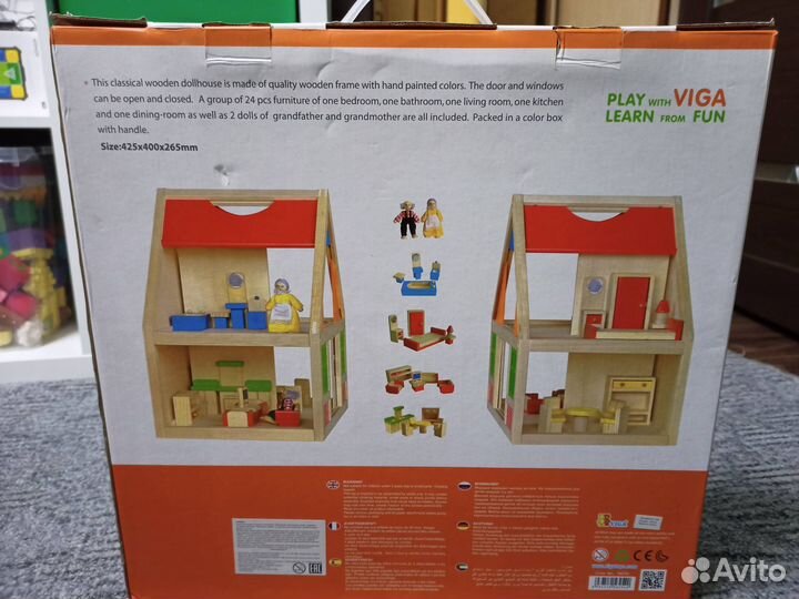 Кукольный домик viga (дерево)