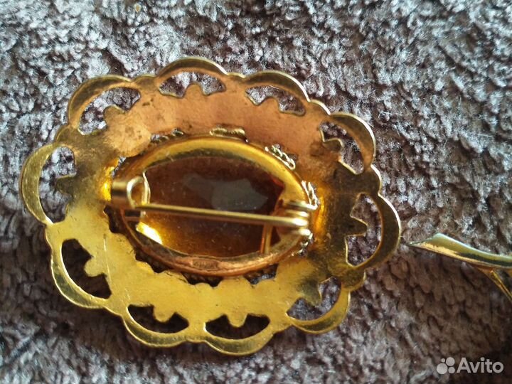 Брошь винтажная чехия