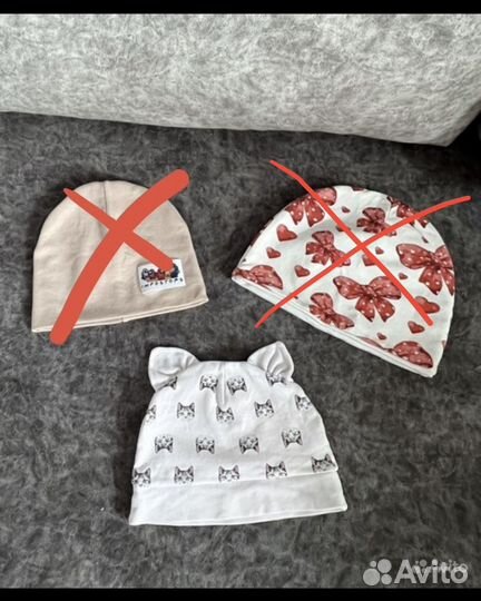 Шапки для девочки 1-2г