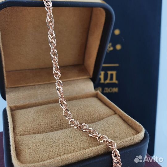 Браслет Сингапур с алмазной гранью