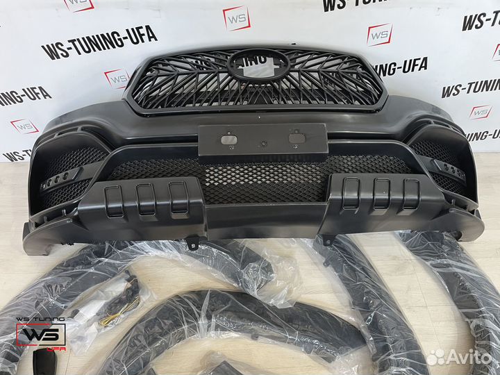 Бампер передний wald Toyota Hilux 2015+ CP85