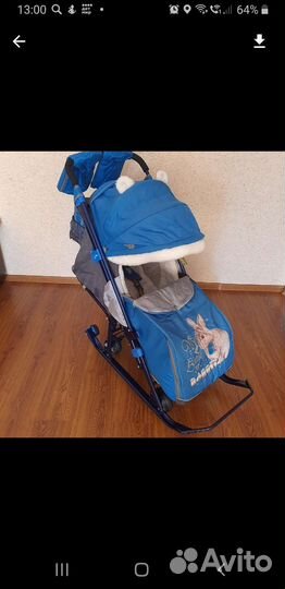 Санки коляска ника