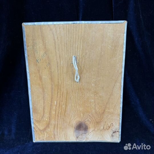 Настенное панно чеканка девочка С книжкой СССР