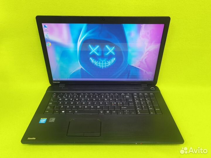 Ноутбук бу Toshiba 4 ядра i3 SSD 17.3 6gb windows