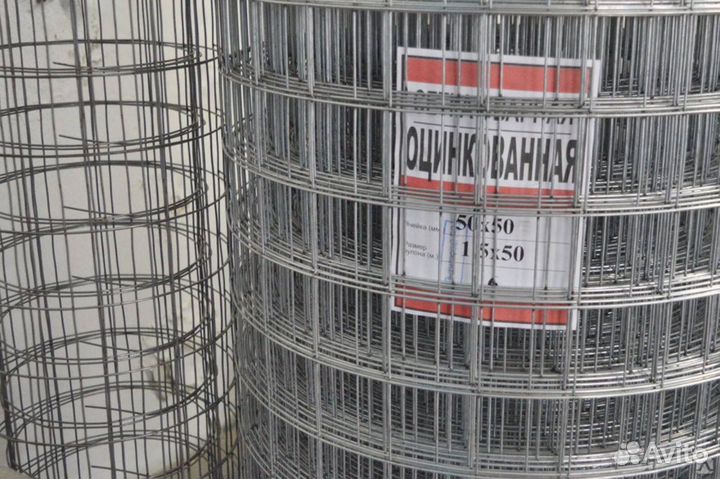Сетка сварная в рулонах, оцинкованная