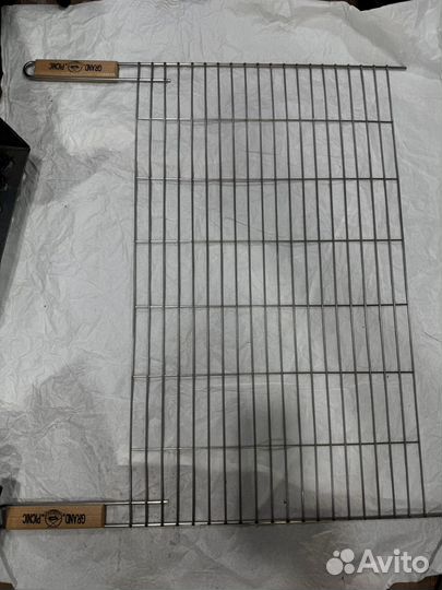 Сетка для гриля с ручкой из нержавеющей стали