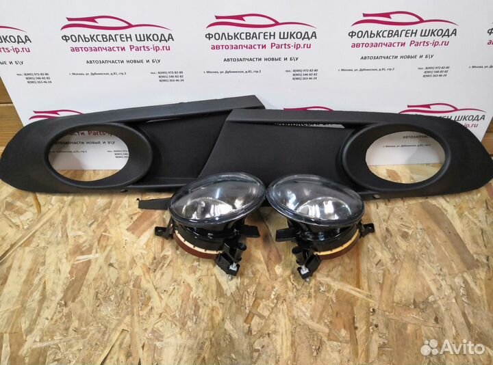 Комплект птф с накладками Джетта 6