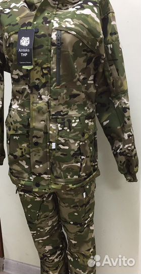 Новый камуфляж, костюм горка на флисе