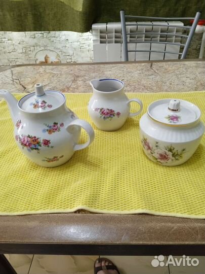 Чайник заварочный, молочник,сахарница СССР
