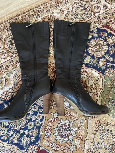 Сапоги женские, натуральная кожа