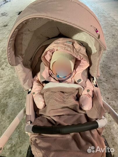 Коляска 2 в 1 indigo эко кожа