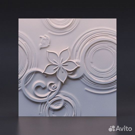 Гипсовая 3D панель Эйфория