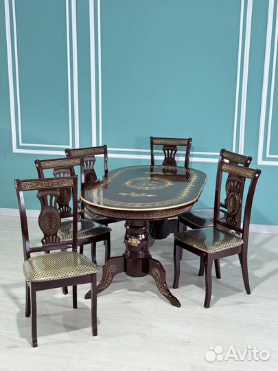 Комплект стол 6 стульев